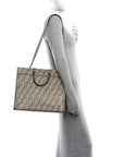 Chenille Vitello Cher FF Medium FNDI Sunshine Shopper Tote Tortora