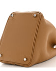 Taurillon Clemence Picotin Lock 18 PM Biscuit