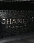 Lambskin Quilted Mini Rectangular Flap Black