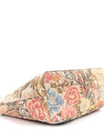 GG Supreme Monogram Water Flora Web Large Ophidia Tote Beige White Multicolor