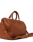 Grained Calfskin Low Key Speedy 30 Cognac
