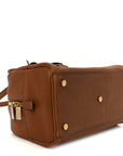 Calfskin Small Sac De Jour Boston Handle Toasted Brown