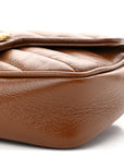 Azalea Calfskin Matelasse Diagonal Super Mini GG Marmont Shoulder Bag Cuir