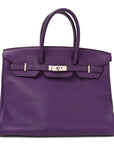 Taurillon Clemence Birkin 35 Ultraviolet