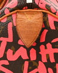 Monogram Graffiti Speedy 30 Fuchsia