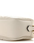 Calfskin Matelasse Small GG Marmont Chain Shoulder Bag White
