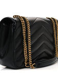 Lambskin Chevron Quilted Medium Loulou Black