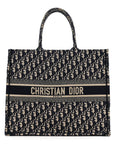 Oblique Large Book Tote Blue Multicolor