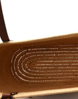 Raffia Small Square Basket Tote Bag Natural Tan