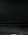 Lambskin Quilted Mini Rectangular Flap Black