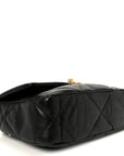 Lambskin Quilted Medium CHNL 19 Flap Black