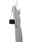 Grain De Poudre Medium Classic Monogram Monochrome Kate Satchel Black
