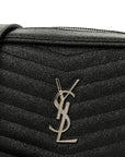 Grain De Poudre Matelasse Monogram Mini Lou Camera Bag Black