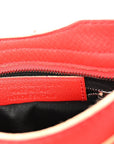 Supple Grained Calfskin Classic Silver Hardware Highlight Mini City Rouge Fraise
