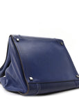 Grained Calfskin Medium Phantom Luggage Indigo