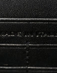 Smooth Calfskin Classic Monogram Kate Tassel Chain Wallet Black