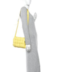 Nappa Maxi Intreccio Padded Cassette Crossbody Bag Sherbert