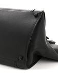 Grained Calfskin Medium Phantom Luggage Black