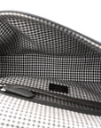 Wool Vitello King Houndstooth FF Embroidered Baguette Grigio Anthracite