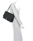 Caviar Maxi Single Flap Black
