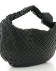 Nappa Intrecciato Teen Jodie Hobo Black