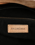 Waxed Suede Calfskin Classic Hardware Medium Le City Camel