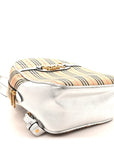Smooth Calfskin 1983 Knight Check Link Backpack Silver