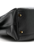 Saffiano Lux Extra Large Galleria Double Zip Tote Black
