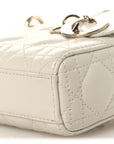 Lambskin Cannage Micro Lady D-Joy Latte
