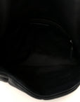 Lambskin Quilted Monogram Monochrome Medium Loulou Puffer Chain Satchel Black