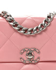 Lambskin Quilted Medium CHNL 19 Flap Light Pink