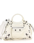 Agneau Arena Neo Cagole Handbag XS Optic White