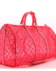 Monogram Fluo See Through Keepall Bandouliere 50 Rose