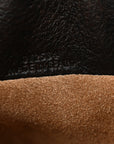 Shiny Calfskin Medium Panta Flamenco Knot Bag Vintage Brown