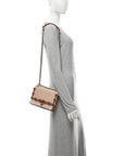 Vitello Liberty Pearl Scalloped Studded Small Kan I Shoulder Bag Soap