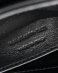 Calfskin Y Quilted Monogram Monochrome Small Loulou Chain Satchel Black