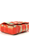 Calfskin Intreccio Plisse Tie Dye Camera Bag Multicolor