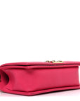 Caviar Quilted Medium Boy Flap Pink