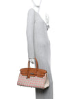 Toile Swift Broderie Shoulder Birkin Light 39 Gold Fauve Rose Pop Black