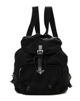 Tessuto Nylon Vela Cinch Backpack Black