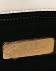 Quilted Large CHNL 19 Flap White