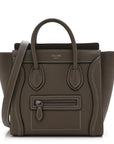 Drummed Calfskin Nano Luggage Souris
