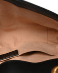 Calfskin Matelasse Mini GG Marmont Shoulder Bag Black