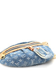 Monogram Denim High Rise Bumbag Blue