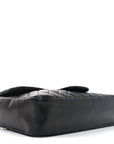 Lambskin Quilted Medium Westminster Pearl Flap Black