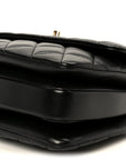 Lambskin Quilted Small Trendy CC Dual Handle Flap Bag Black