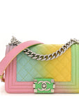 Caviar Quilted Small Cuba Rainbow Boy Flap Multicolor