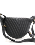 Calfskin Quilted New Wave Bumbag Black