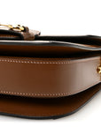 GG Supreme Monogram Azalea Calfskin Horsebit 1955 Shoulder Bag Beige Brown Sugar