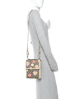 GG Supreme Monogram Les Pommes Retro Interlocking G Les Pommes Messenger Bag Beige Multicolor Mystic White